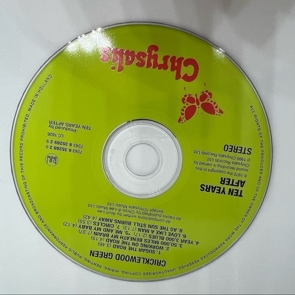 EUC-TEN Years After-Original 3CD Box Set-Original Albums in Mini LP Sleeves-Rare - Picture 13 of 16